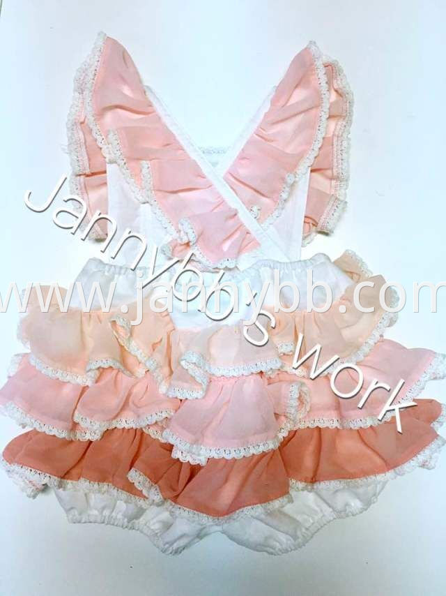 girls ruffle romper